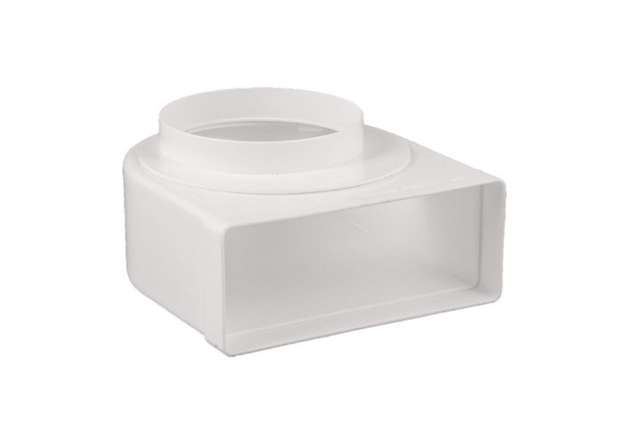 Overgangsstuk haaks ø150mm-220x90mm