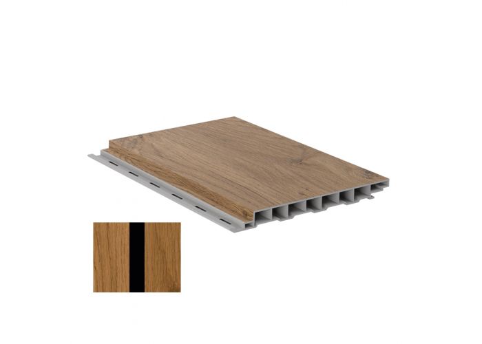 Colordeck vlakdeel 19x190mm turner oak combi zwart