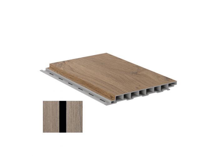 Colordeck vlakdeel 19x190mm anteak combi zwart