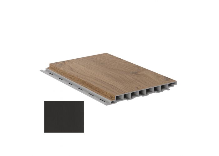 Colordeck vlakdeel 19x190mm zwart nerf vlf