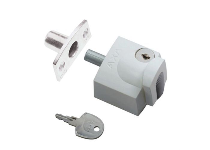 Axa oplegslot 3012 skg* wit buitendraaiend