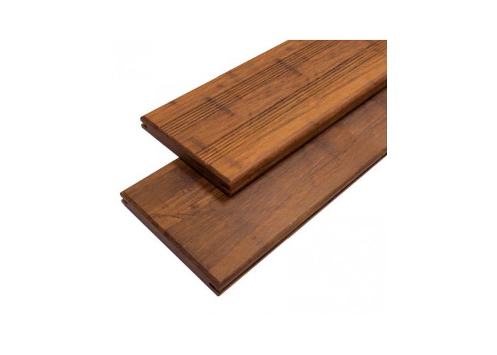 Bamboo vlonderplank caramel geolied 2200x180x20mm