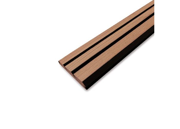 Achterwand douglas zwart two tone triple verticaal 580cm