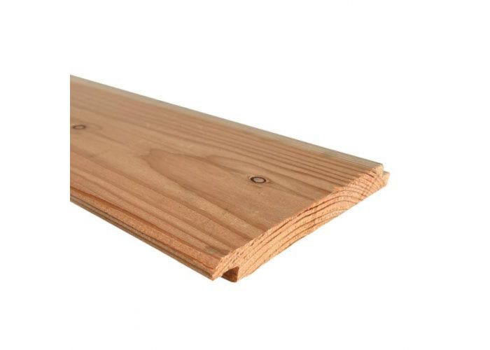 Achterwand douglas rabat verticaal 500cm