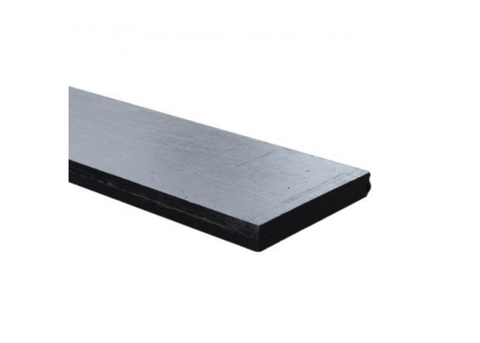 Beton onderplaat antraciet gecoat 25x3.5x184cm