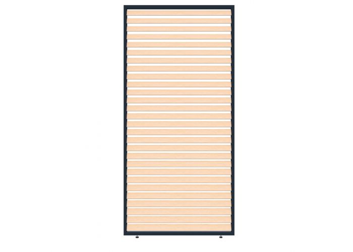 CarpGarant horizontaal shutter paneel aluminium houtlook 95x235cm