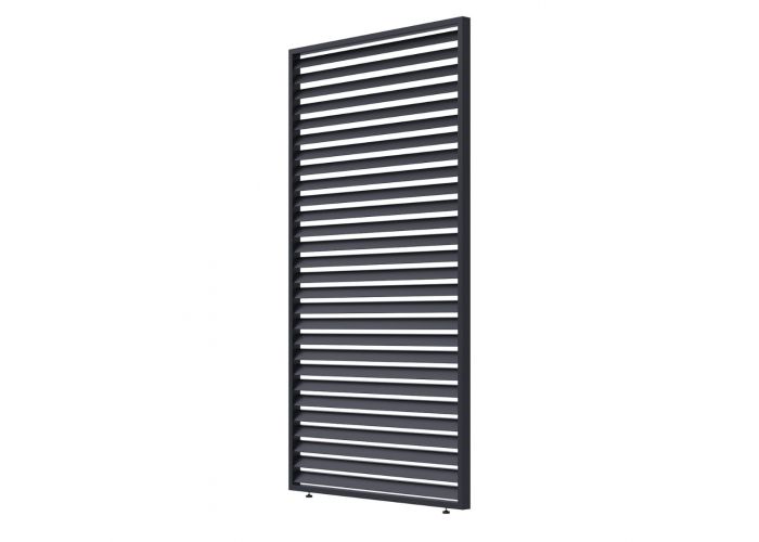 CarpGarant horizontaal shutter paneel aluminium antraciet 95x235cm