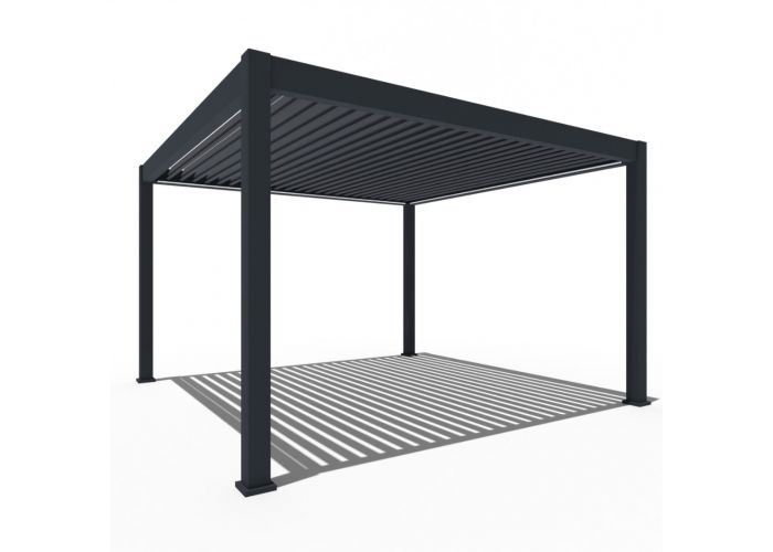 CarpGarant premium overkapping antraciet incl electrisch dak en ledverlichting 300x400cm