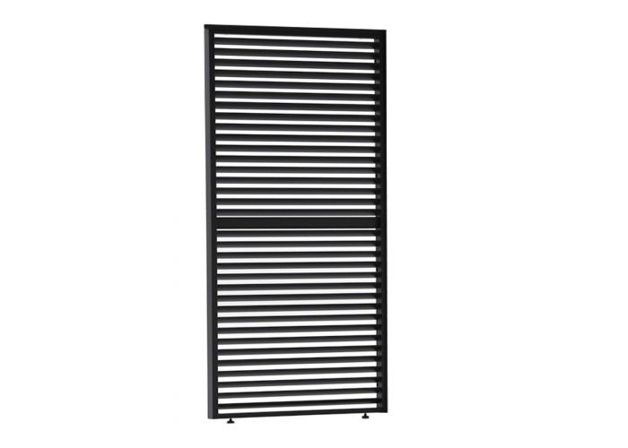 CarpGarant verstelbare horizontale shutter paneel aluminium antraciet 95x235cm