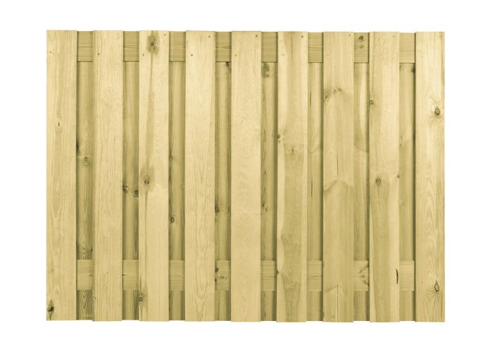 Tuinscherm geïmpregneerd grenen 19 planks 130x180cm