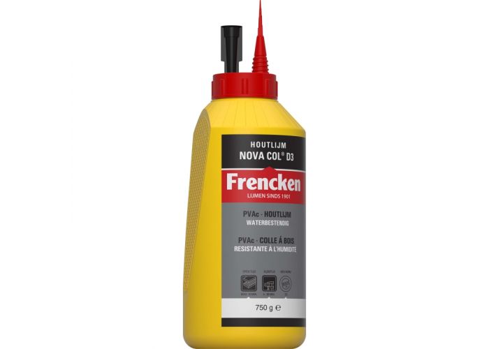 Frencken houtlijm wit nova col d3 750 gram