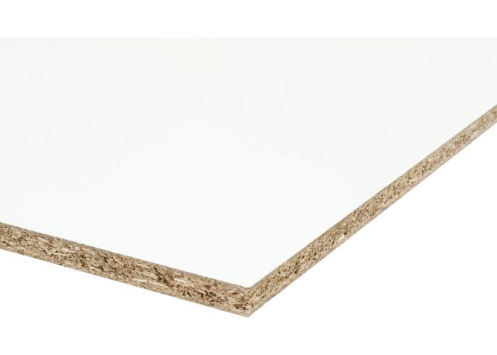 Geplastificeerd spaanplaat wit 025 tst 3050x1250x12mm