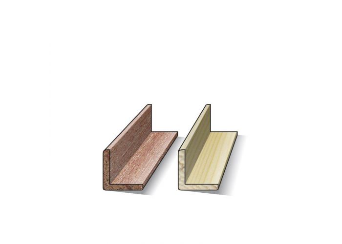 Grenen hoeklat 40x40mm