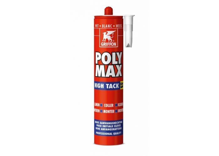 Griffon poly max high tack lijmkit wit 310ml