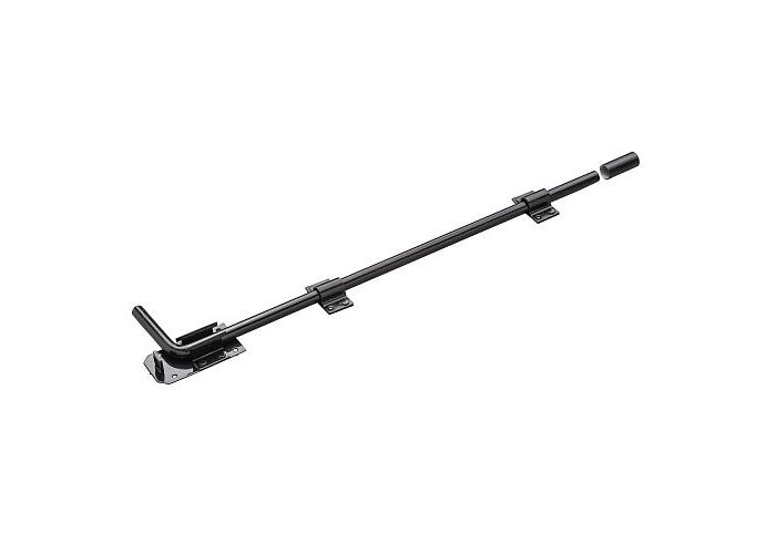 Grondgrendel inc. geleiders zwart gecoat 60 cm
