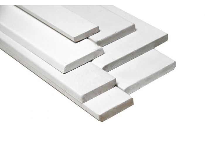 Mdf plint wit gegrond  v313 vochtwerend 12x55mm