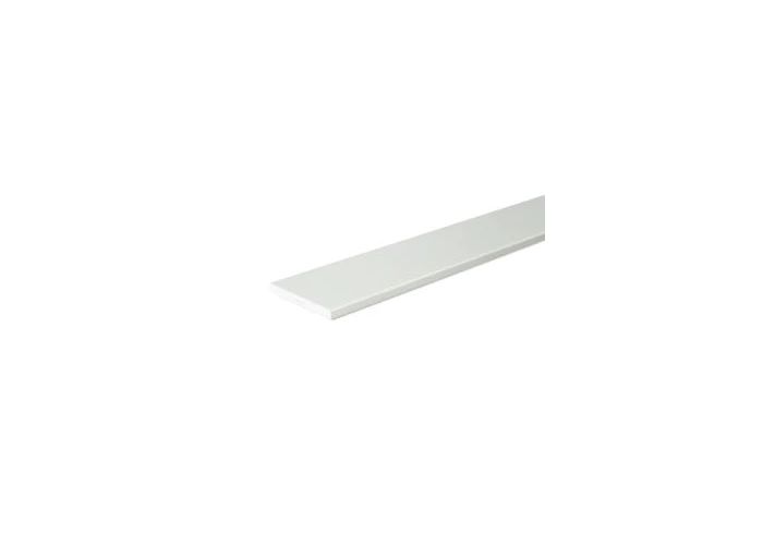 Vuren plint wit gegrond 12x45mm