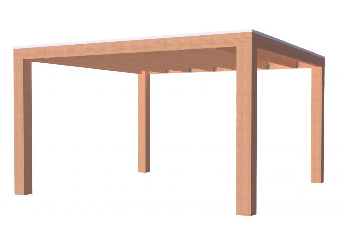 Overkapping douglas elegant 400x400cm