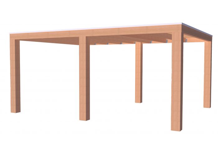 Overkapping douglas elegant 400x500cm