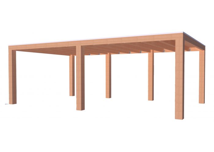 Overkapping douglas excellent 400x680cm