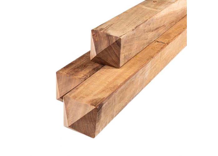Paal hardhout met diamantkop 115x115mm