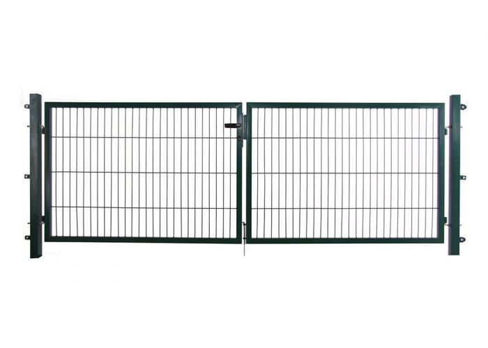 Poort compleet dubbel groen 120x300cm