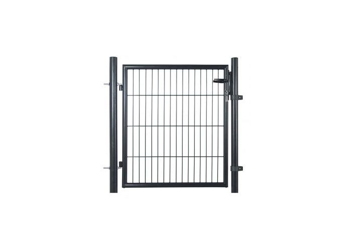 Poort compleet enkel antraciet 200x100cm