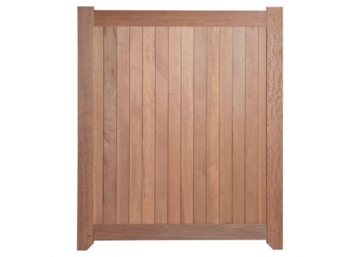 Poort hardhout enkel rechts draaiend 180x150cm