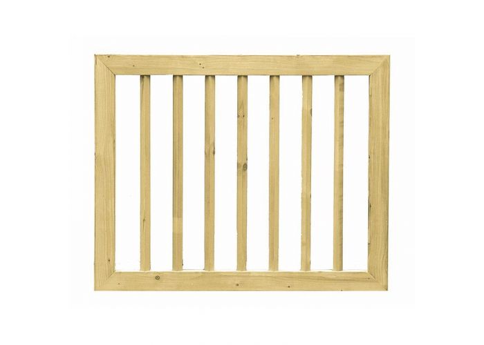 Poort vuren recht in kader 60x100cm