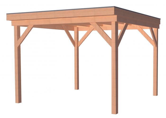 Overkapping douglas premium geschaafd 300x300cm