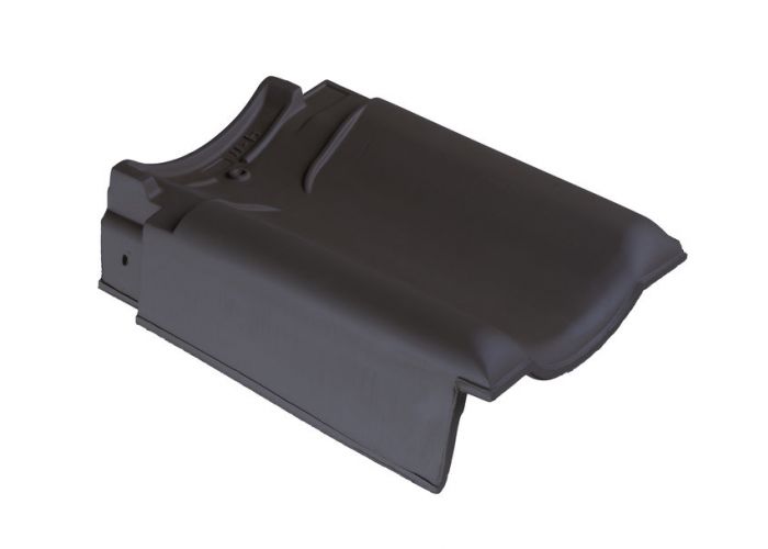 Monier gevelpan links vhv blauw gesmoord