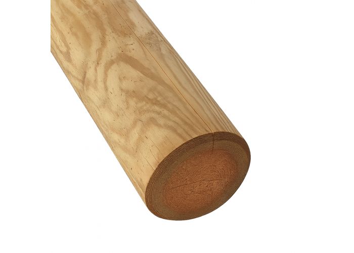 Rond gefreesde paal geïmpregneerd Ø12 400cm
