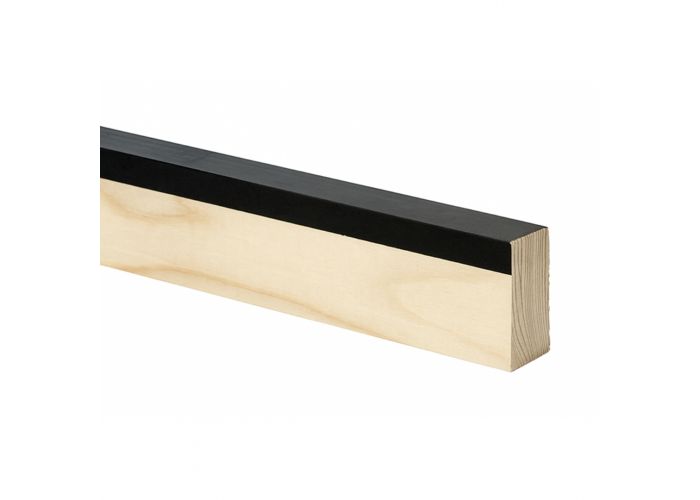 Flexibel kanthout zwart 50x8mm