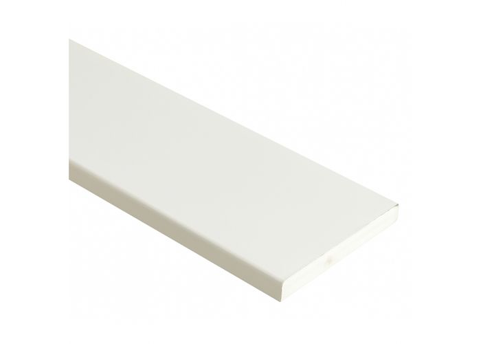 Mahonie plint wit gegrond 11x65mm