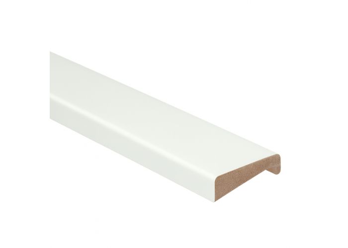 Hardhout neuslat k25 wit gegrond 18x39mm
