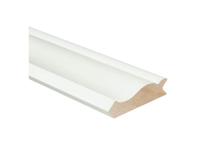 Meranti neuslijst wit gegrond 027x120mm