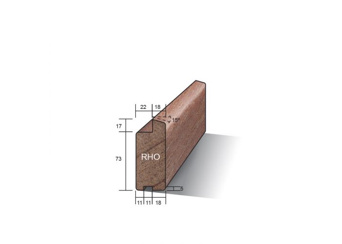 Hardhout raamhout 40x90mm