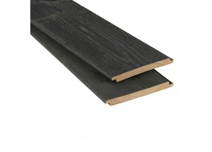 Rabat vuren zwart half lips 18x175mm