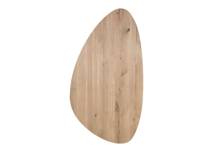 Starcrown tafelblad rustiek eiken kiezel facet rand type A 40mm 260x130