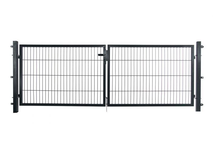 Poort compleet dubbel antraciet 120x300cm