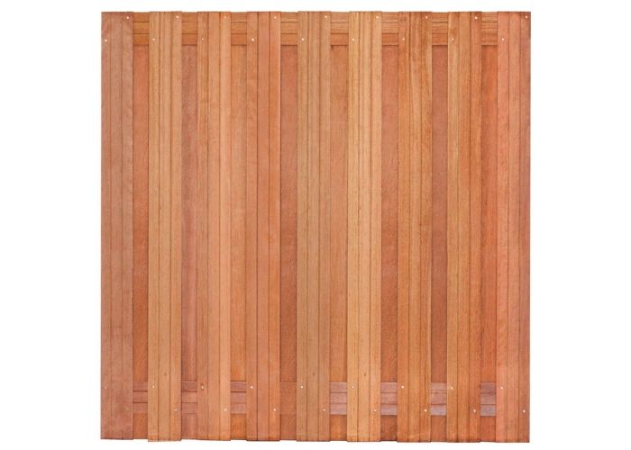 Tuinscherm hardhout 17 planks 180x180cm