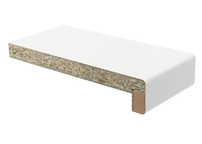Vensterbank wit e14-680 cl p5 4100x250x19/38mm