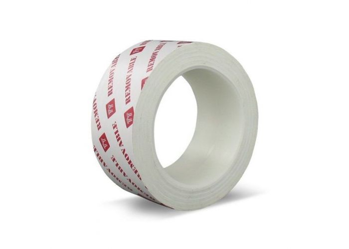 Verwijderbare tape wit 50mm 33 meter