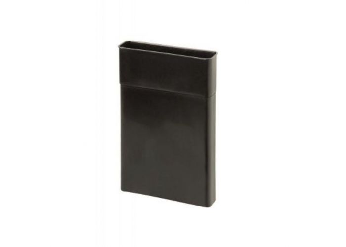 Vloerventilatie verlengstuk verticaal zwart 150mm