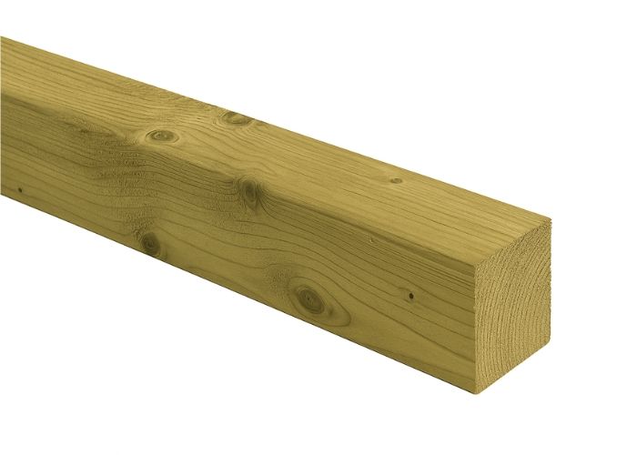 Vuren paal geschaafd geïmpregneerd 140x140mm