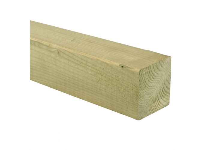 Vuren paal geschaafd geïmpregneerd 70x70mm
