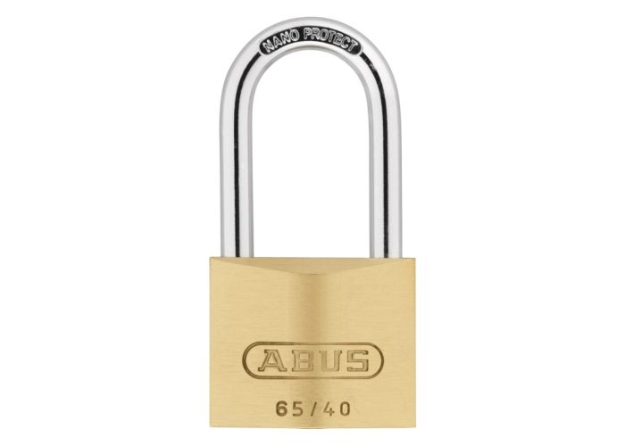 Abus hangslot messing hoge beugel 40mm 65/40