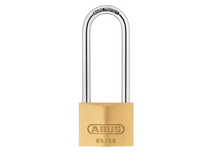 Abus hangslot messing hoge beugel 80mm 65/50