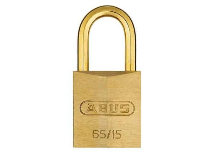 Abus hangslot messing 65/15 blister