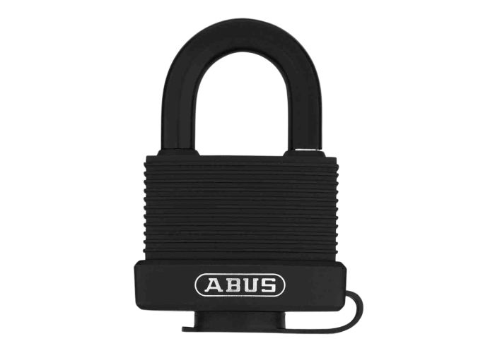 Abus hangslot zwart messing 70/45 blister